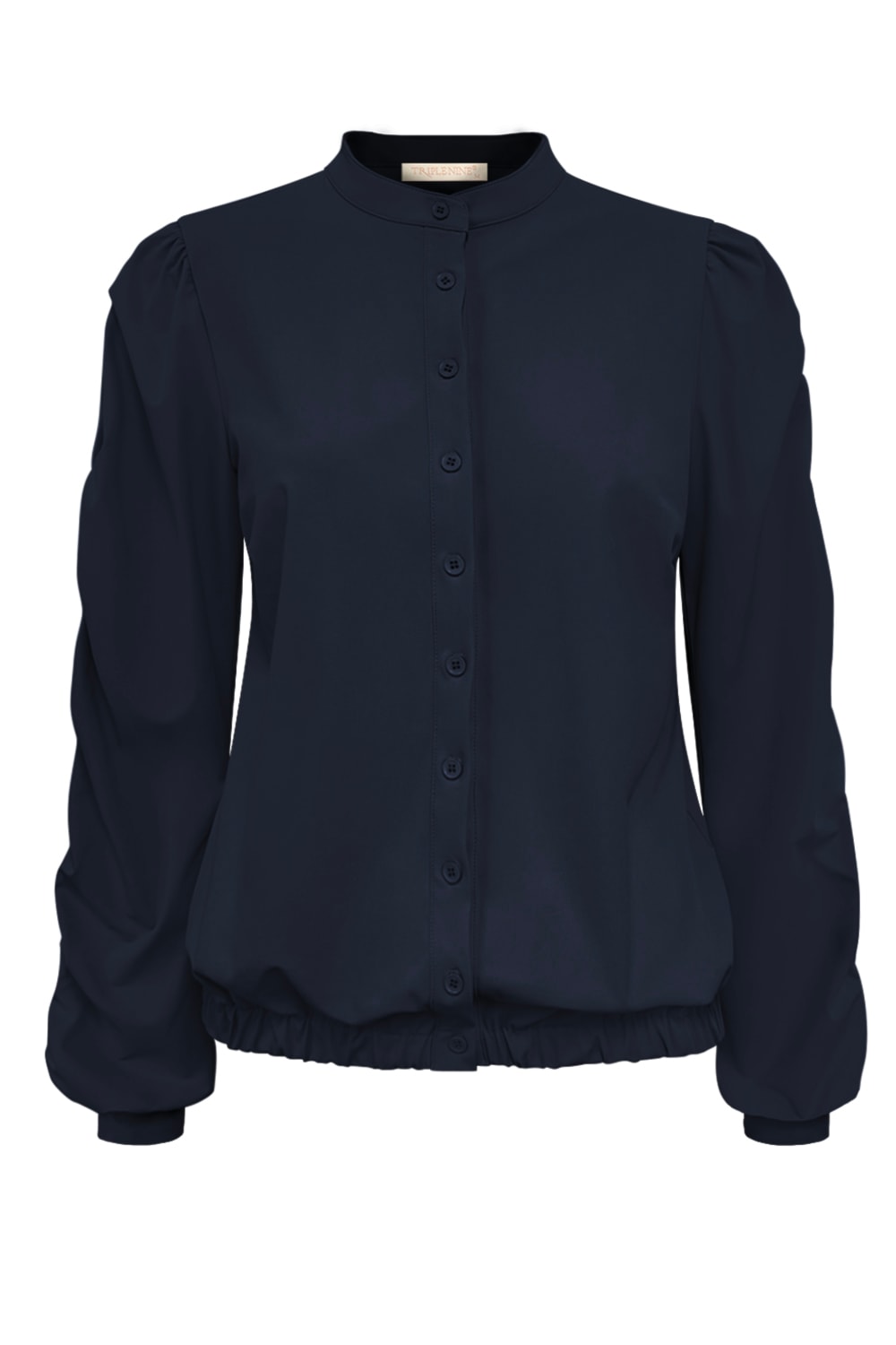 Jacket Triple Nine with gold rib on the sleeves and smoked JA92404 Navy